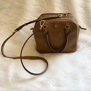 Tory Burch Mini Satchel Soft Pebble-Gold Hardware